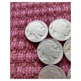 (10) Buffalo Nickels