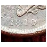 1840 Braided Hair Large Cent