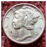 Uncirculated 1944 Mercury Dime