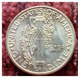 Uncirculated 1944 Mercury Dime