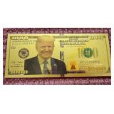 Gold Foil Donald Trump Novelty Note