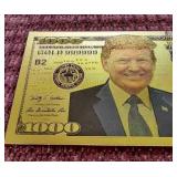 Gold Foil Donald Trump Novelty Note