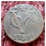 1751 East India Co. 1 Duit - New York Penny