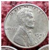 (3) 1943 Steel Pennies - P/D/S