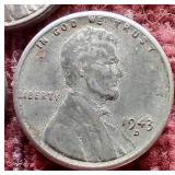 (3) 1943 Steel Pennies - P/D/S