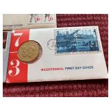 (3) Bicentennial First Day Covers With Medals