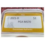 2021-D Morgan Dollar - PGA MS70