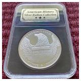 Beautiful Gettysburg Address 1 Oz. Silver Round