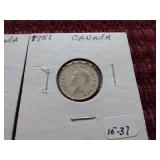 (4) Vintage Canadian Dimes - Some Silver