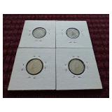 (4) Vintage Canadian Dimes - Some Silver