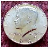 1967 40% Silver Kennedy Half Dollar