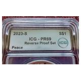 2023-S Reverse Proof Peace Dollar - ICG PR69