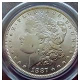 1887 Morgan Dollar - PCGS MS64