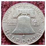 1958-D Franklin Half Dollar