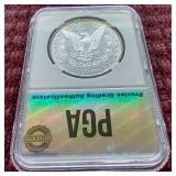Rare Date 1889-S Morgan Dollar - PGA MS64