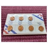 1982 Uncirculated Penny Set - (7) Variants