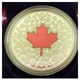 Gorgeous 2013 Canada 1 oz Silver Maple Impression Coin