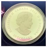 Gorgeous 2013 Canada 1 oz Silver Maple Impression Coin