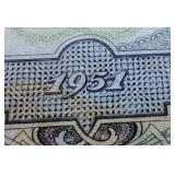 (3) Consecutive 1951 Bulgaria Currency Notes