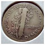 1921-D Mercury Dime - Key Coin!