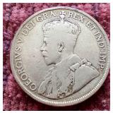 1919 Canada Silver 50 Cent Coin