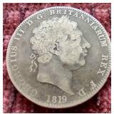 1819 British Silver Crown - Awesome!
