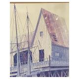 M. Lencir Framed Nautical Art Nautical Scene Framed Artwork