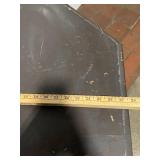 Antique Wooden Side Table with Hexagonal Top Design