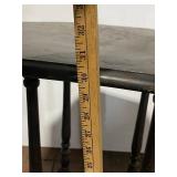 Antique Wooden Side Table with Hexagonal Top Design