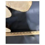 Handcrafted Ed Weston Wooden Wall Clock Art - Untested, Missing 6