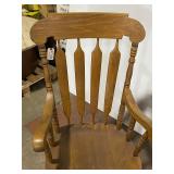 Vintage Wooden Rocking Chair Solid Classic Design