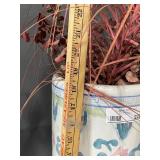 Decorative Ceramic Vase with Floral Design 18"