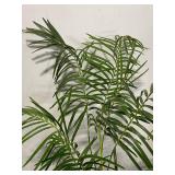 Large Artificial Palm Tree in Woven Basket