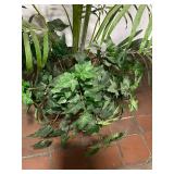 Large Artificial Palm Tree in Woven Basket