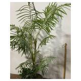 Large Artificial Palm Tree in Woven Basket