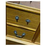 Versatile Wooden Storage Bench with Cushion