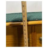 Versatile Wooden Storage Bench with Cushion