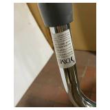 Sturdy Chrome Step Stool with Handle and Non-Slip Platform