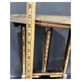 Intricately Designed Octagonal Inlay Wood Stand