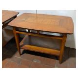 Lane No 1925 Vintage Mid-Century Modern End Table Set Inlay Design