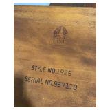 Lane No 1925 Vintage Mid-Century Modern End Table Set Inlay Design