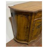 Elegant Hand-Painted Vintage Style Wooden Cabinet