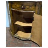 Elegant Hand-Painted Vintage Style Wooden Cabinet