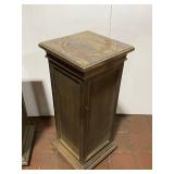 Elegant Pair of Vintage Wooden Display Pedestal Stands