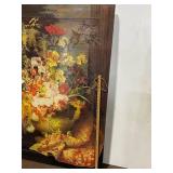 Mixed Media Floral Art on Canvas Lithos #5670