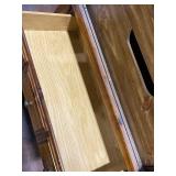 Vintage Wooden Armoire with Drawers and Cabinet Doors