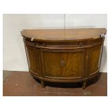 Heritage Demilune Console Table Vintage Wooden Entryway Furniture