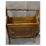 Vintage Wooden Magazine Rack