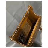 Vintage Wooden Magazine Rack