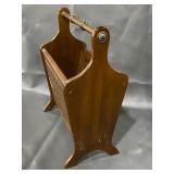 Vintage Wooden Magazine Rack